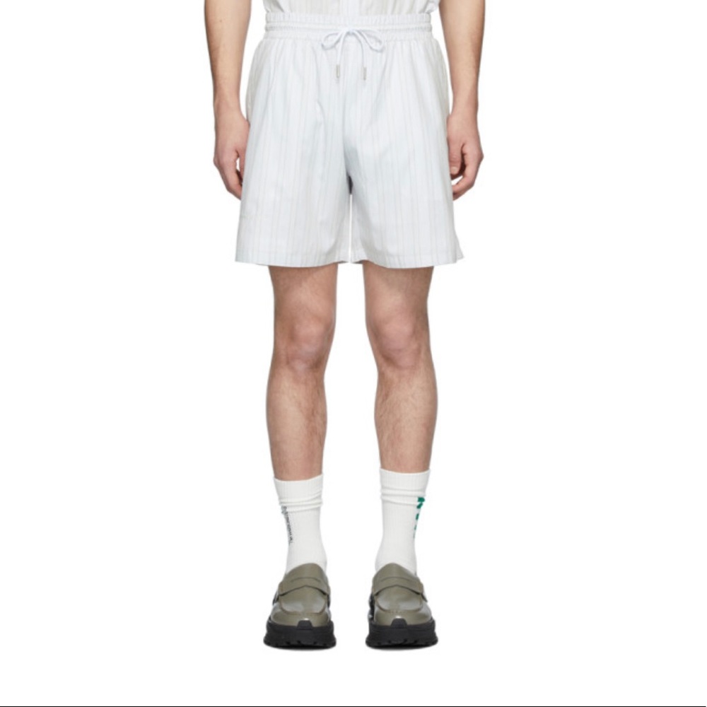 HAN KJØBENHAVN pale stripe track shorts